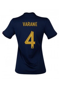 Fotbalové Dres Francie Raphael Varane #4 Dámské Domácí Oblečení MS 2022 Krátký Rukáv